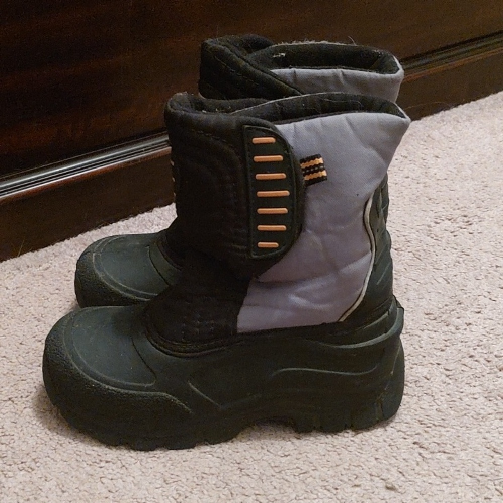 Target Black and Gray Kids Snow Boots